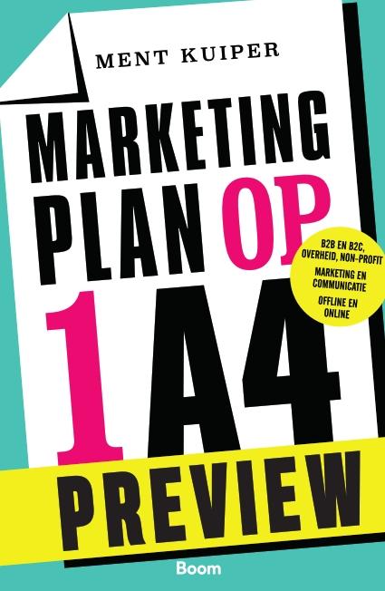 Preview Marketingplan op 1A4
