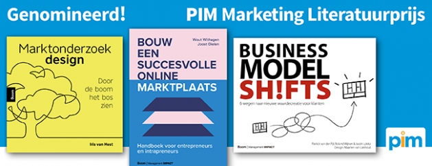 Drie boeken genomineerd voor de PIM Marketing Literatuur Prijs 2021