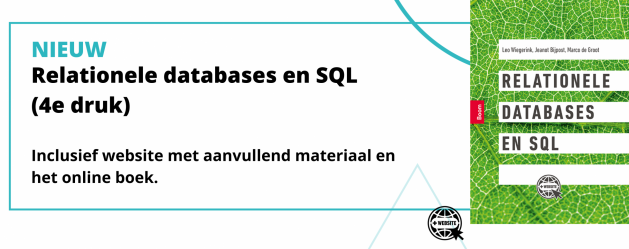 4e druk 'Relationele databases met SQL'